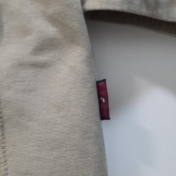 VTG Arnold Palmer Chore Coat Men XL Beige LS Quilt Lined Twill Cotton Zip Jacket - Picture 10 of 16